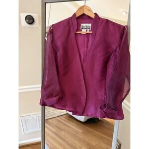 Sheri Martin New York Women Pink Top Blouse Size 10